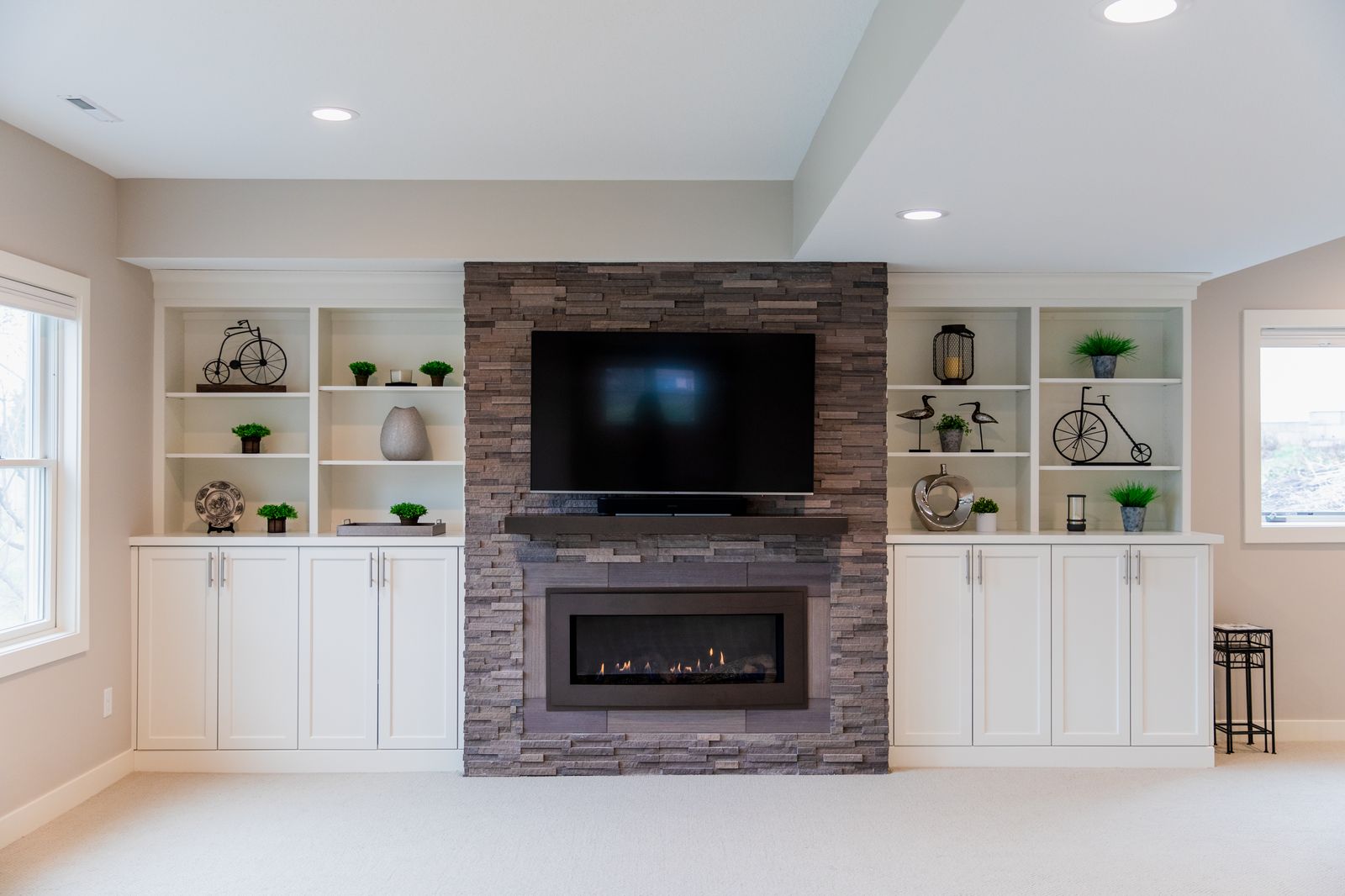 The Stone Fireplace Lower Level