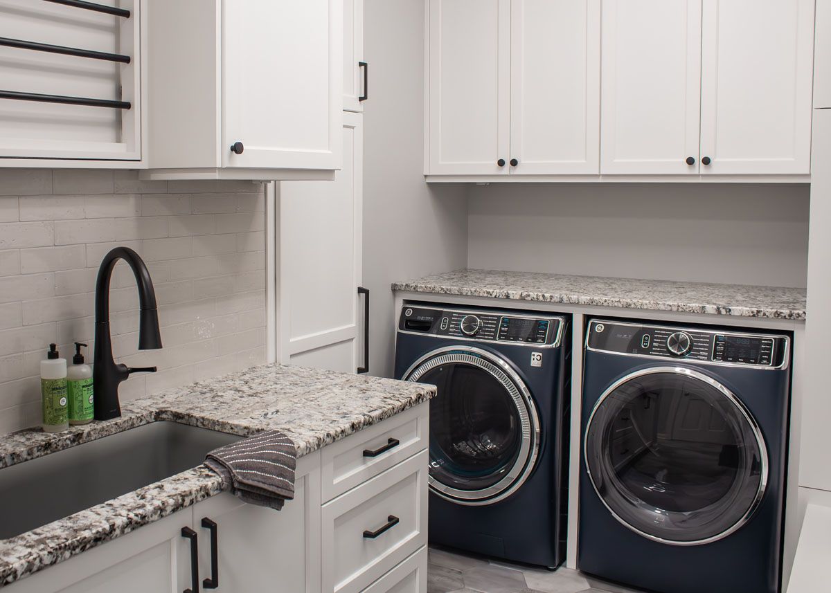 The Open Concept Laundry & Mudroom