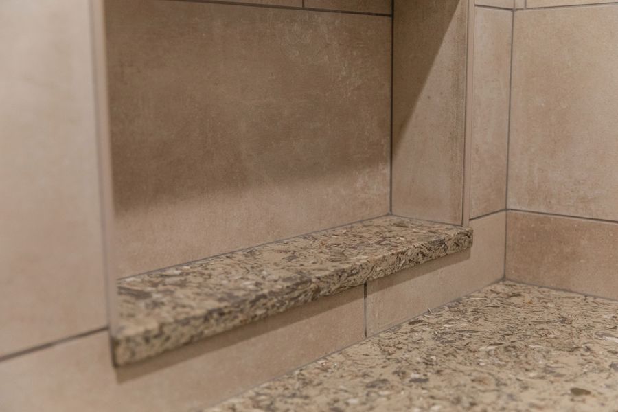 The Travertine Primary Bath