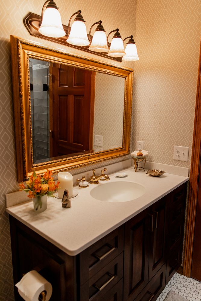 The Golden Double Vanity Bath