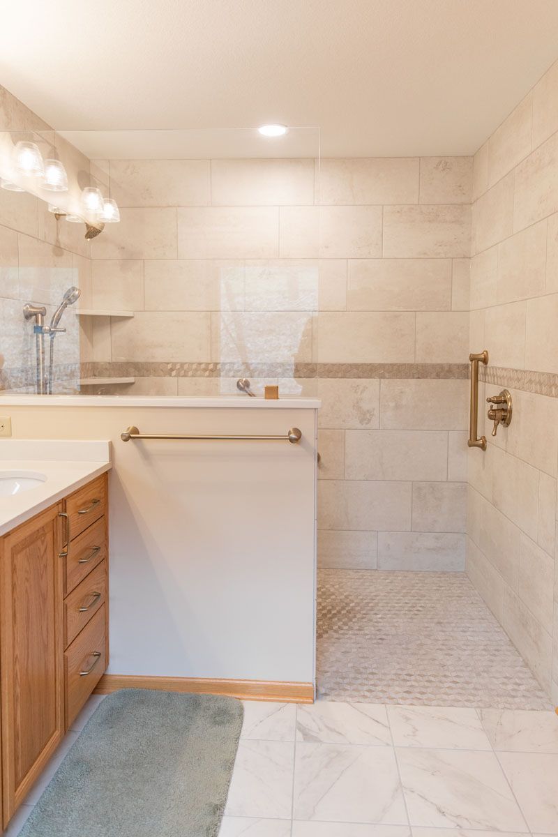 The Curbless Shower Bathroom