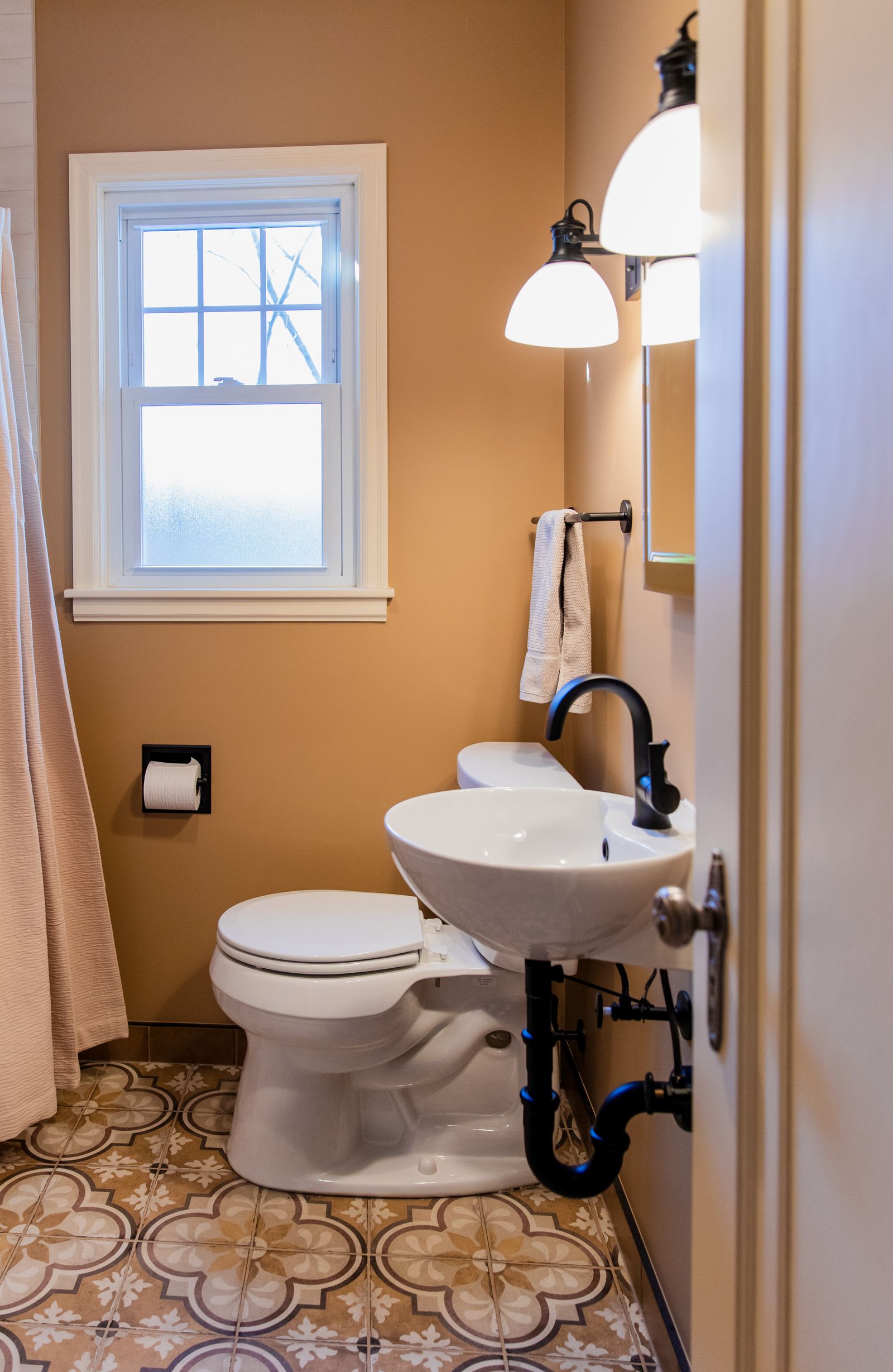 Spanish Inspired Cozy Bathroom