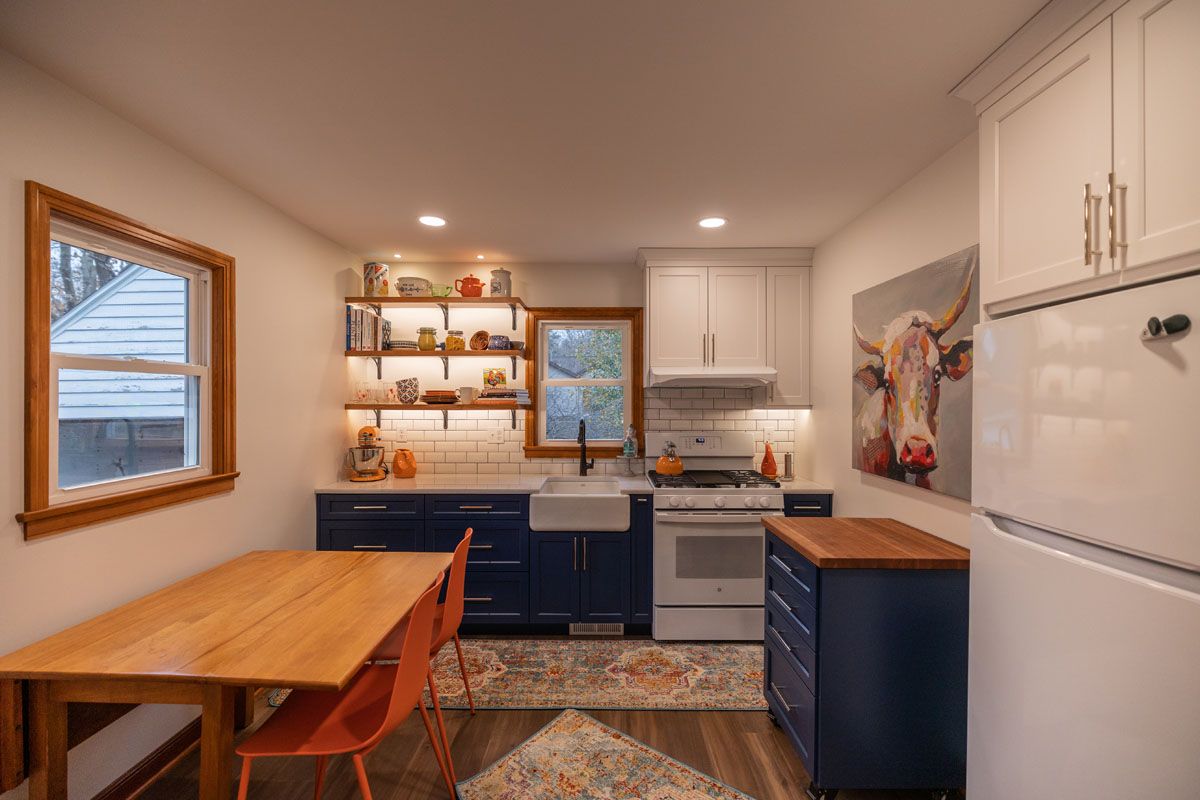 The Navy Cottage Kitchen